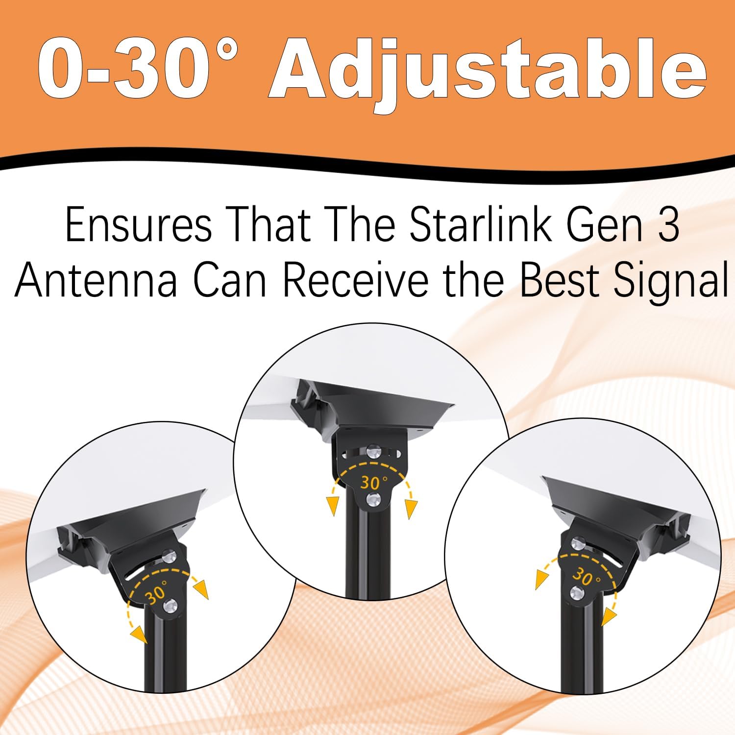 Heavy Duty Starlink Gen 3 Wall Mount with Pipe Adapter I270