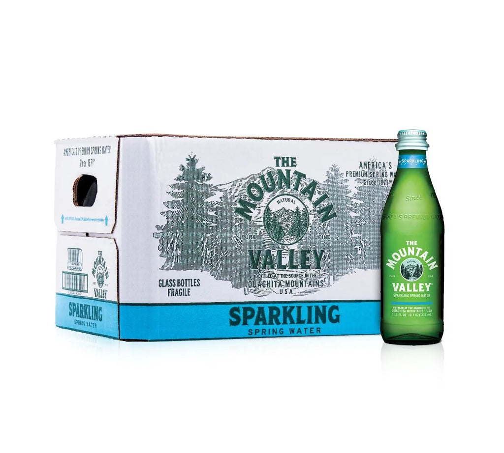 Sparkling Water, 333 mL Glass Bottles (Pack of 24) D30384