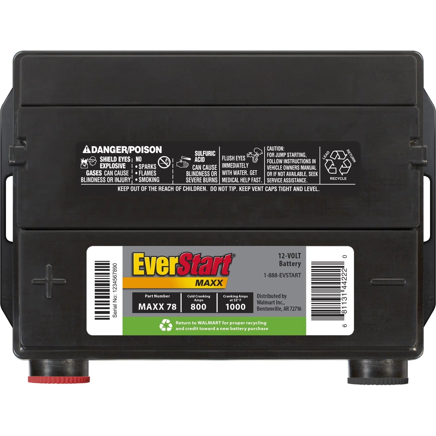 Group Size 78 12 Volt 800 CCA Lead Acid Automotive Battery Q2432