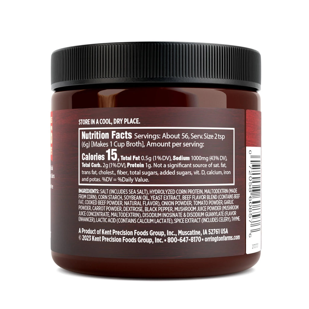 Beef Flavored Broth Base & Seasoning, 12 oz (Pack of 6) A18491