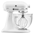 5-Quart Matte White Glass Bowl Stand Mixer K871