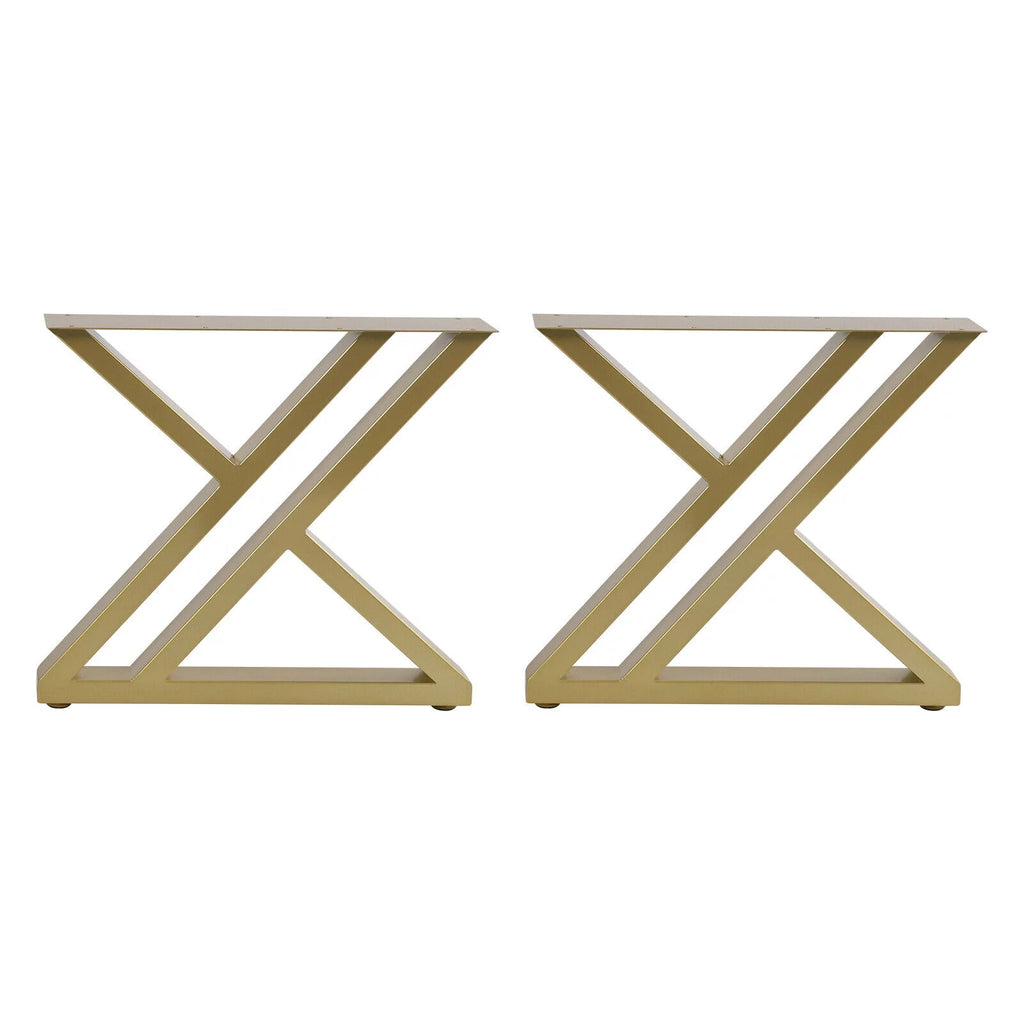 16" Metal Table Legs Gold Steel J456392