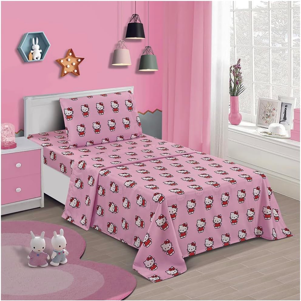 Twin Size Sheet Set 3 Pieces Pink M2780