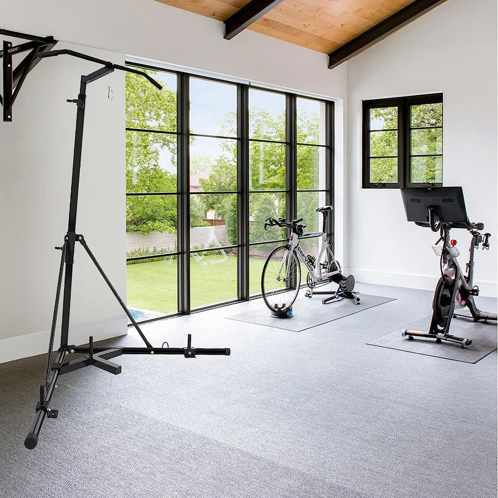 Heavy Bag Stand Folding Boxing Stand with Pull Up Bar Portable Sandbag Rack Free Standing Punching Bag Stand L315172