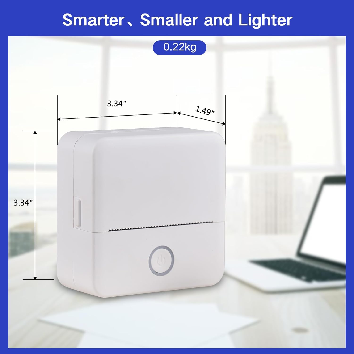 Mini Sticker Printer Label Maker Machine with Tape Portable Bluetooth Inkless Label Printer O3924