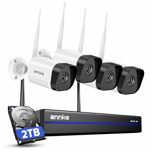 16CH 4K Wireless Security Camera System with 4 X 8MP Outdoor Cameras, 2TB HDD K278