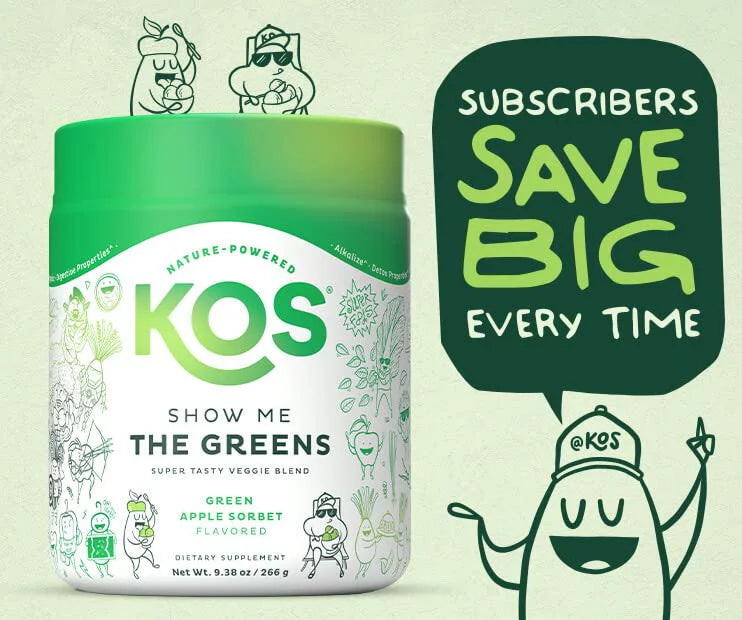 USDA Organic Super Greens Powder with Spirulina, Chlorella & Wheatgrass, Green Apple Sorbet Flavor, 28 Servings I92428