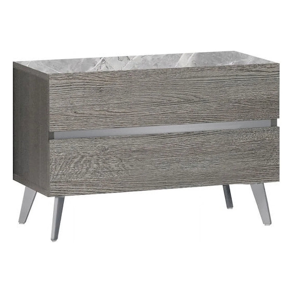 King Size 3-Piece Bedroom Set, Light Grey Oak Veneer A805634