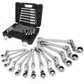 12-Piece Metric Ratcheting Wrench Set with Case O588