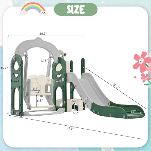 Toddler Slide with Swing Playset U36081
