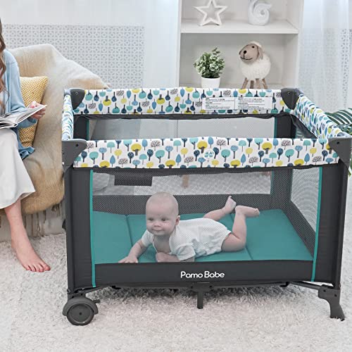 Portable Baby Playpen with Detachable Bassinet and Changing Table D115831