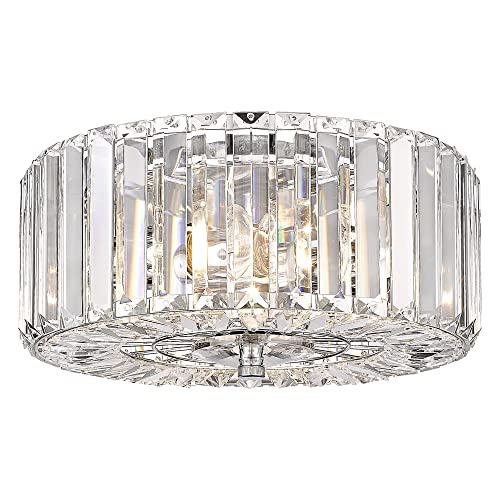 Chrome 2-Light Flush Mount Ceiling Light F826