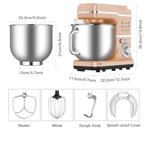 7.5 Qt 660W Tilt-Head Electric Stand Mixer with Stainless Steel Bowl (Blue) Z459424
