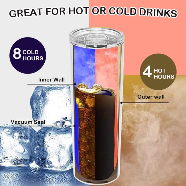 20 oz Stainless Steel Insulated Tumbler White (25PCS) K573741
