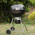 22" Portable Charcoal BBQ Grill, Black G914