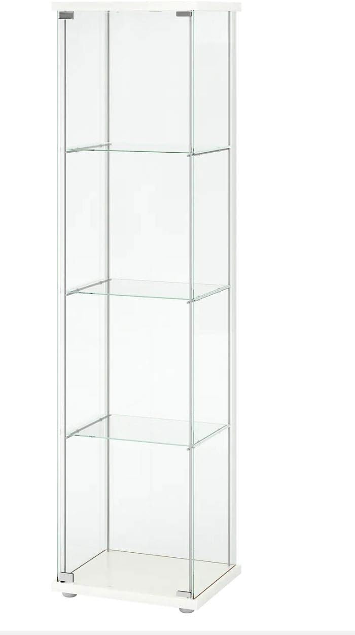 White Glass Curio Display Cabinet A470