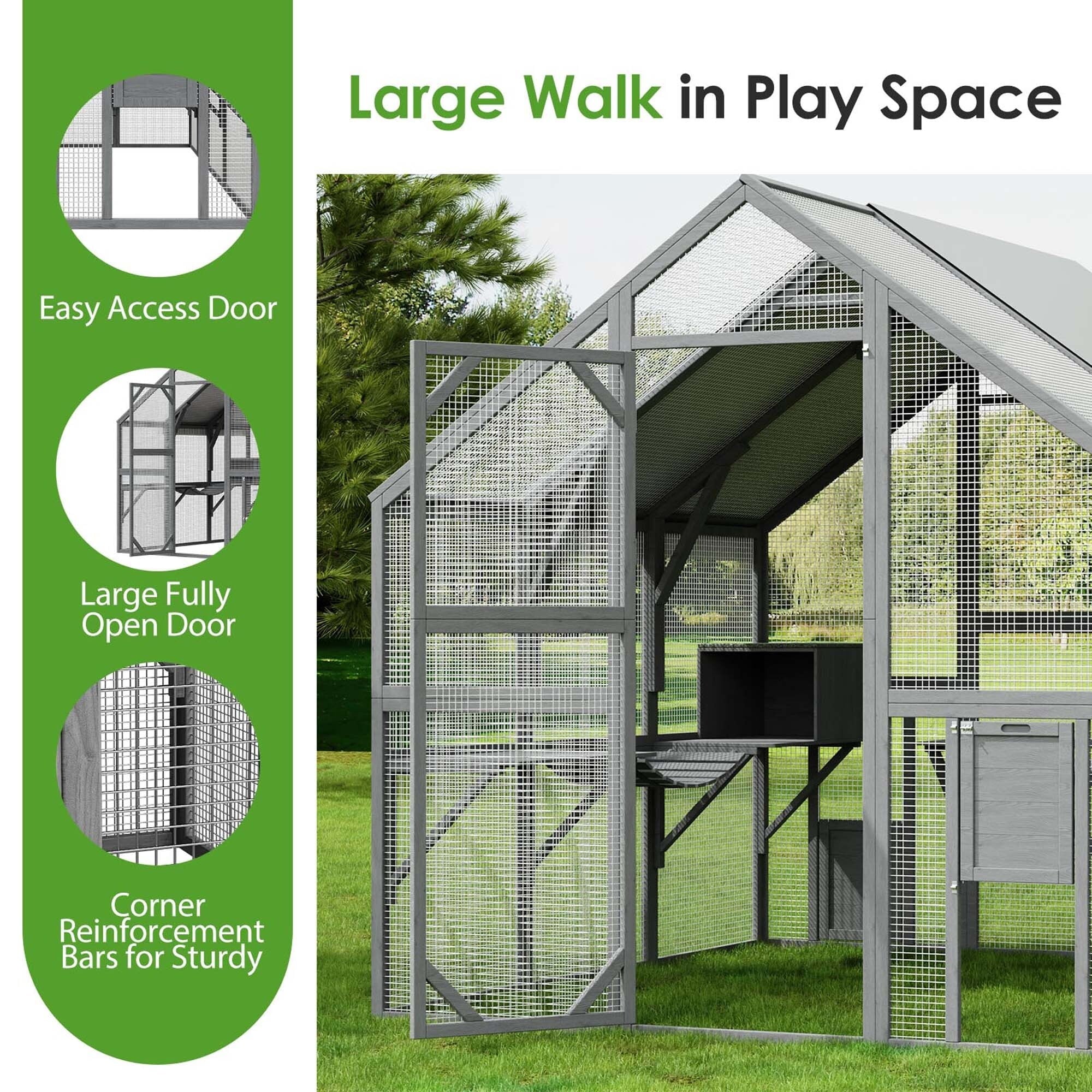 Large Cat Enclosure with UV Proof Cover E803