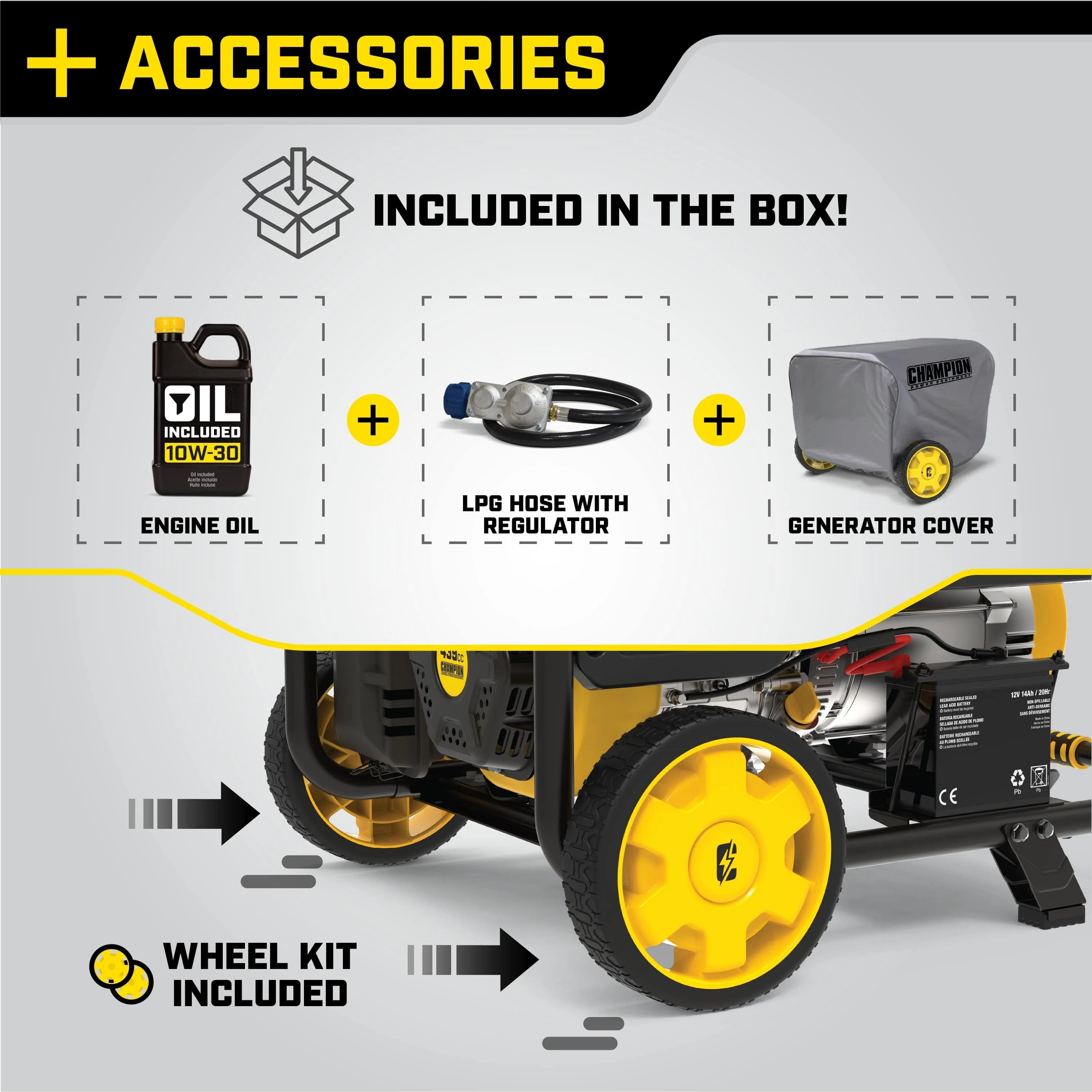 Dual Fuel Portable Generator with Electric Start Z471