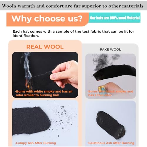 100% Wool Felt Cowboy Hat with Two Decorative Bands J497