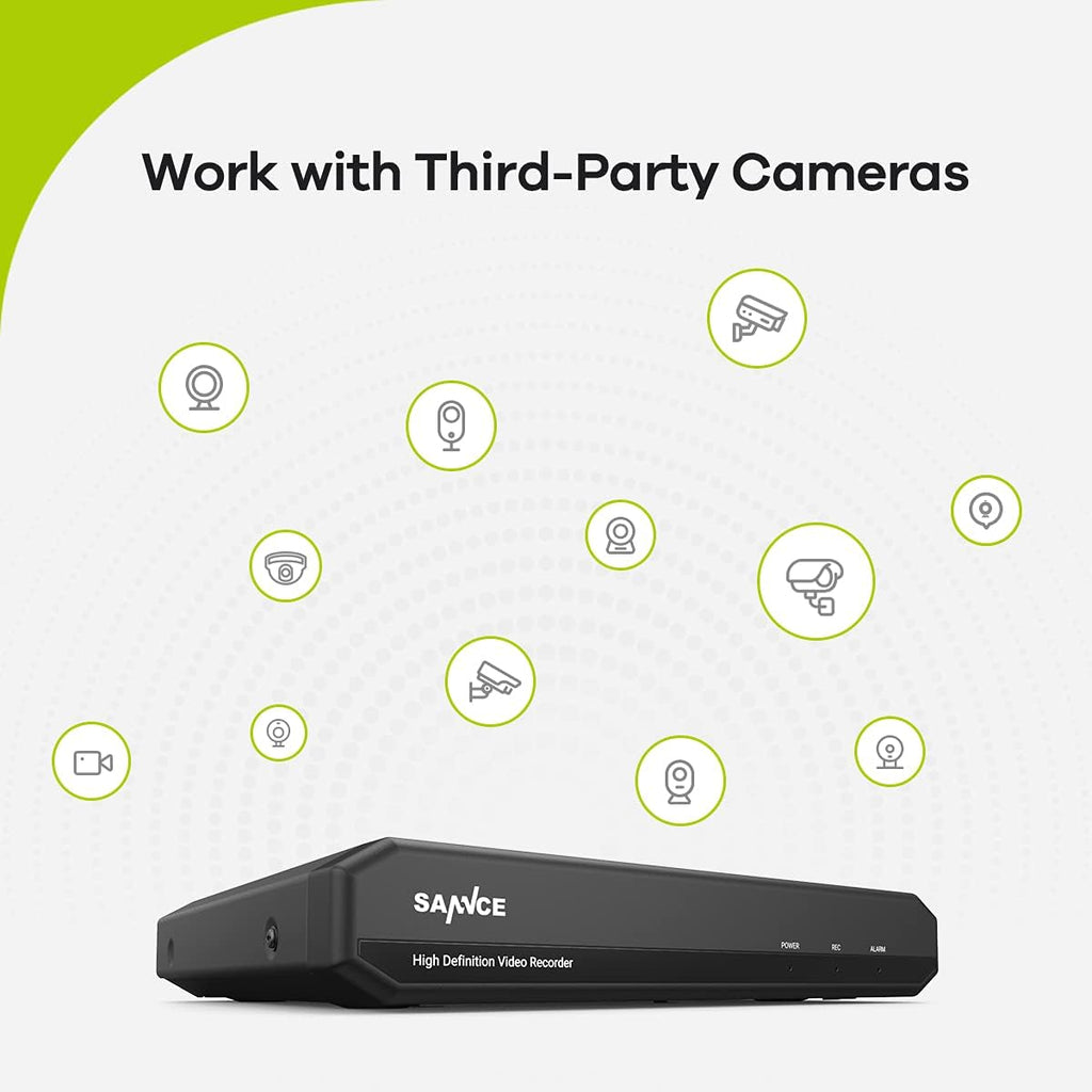 16 Channel 1080P Lite H.264+ Hybrid 5-in-1 Security DVR Recorder H585204