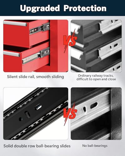 Black 5-Drawer Rolling Tool Chest Z464276