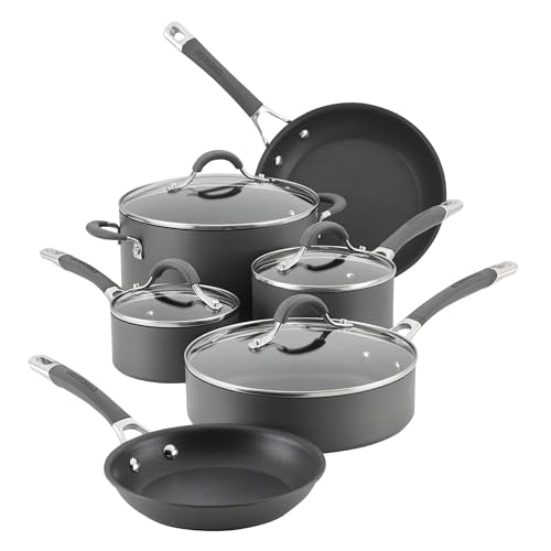7.5 Quart Gray Hard Anodized Nonstick Stockpot with Lid X190382