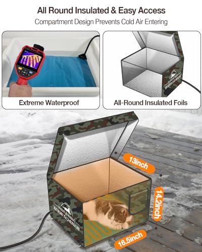 Heated Insulated Cat House M74492