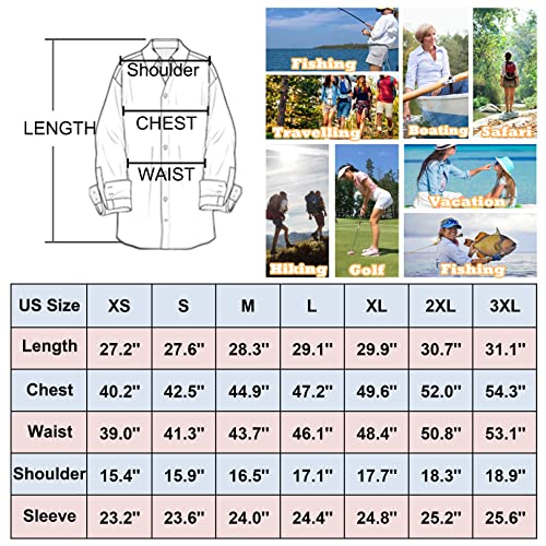 UPF 50 Long Sleeve UV Sun Protection Safari Shirts Outdoor Quick Dry Fishing Hiking Travel Shirts E61150