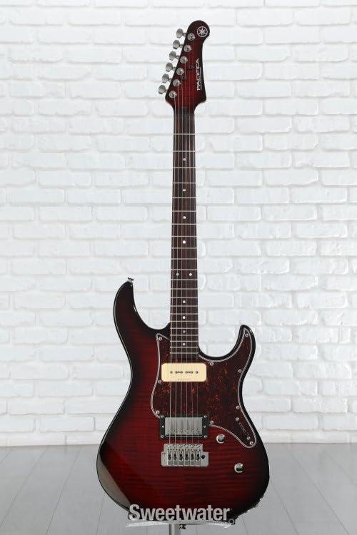 Translucent Black 6 String Solid-Body Electric Guitar H5828
