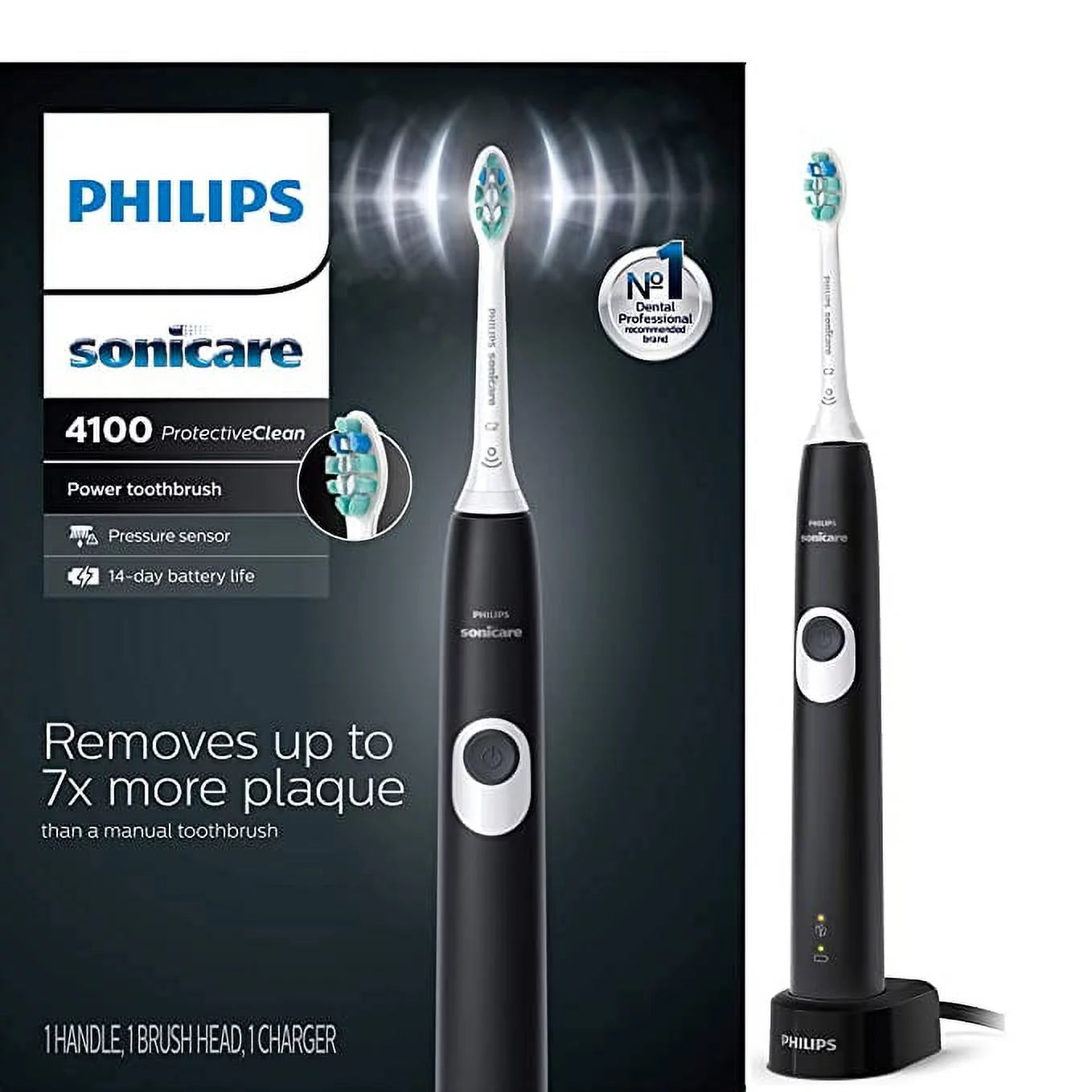 Black Rechargeable Electric Toothbrush C913