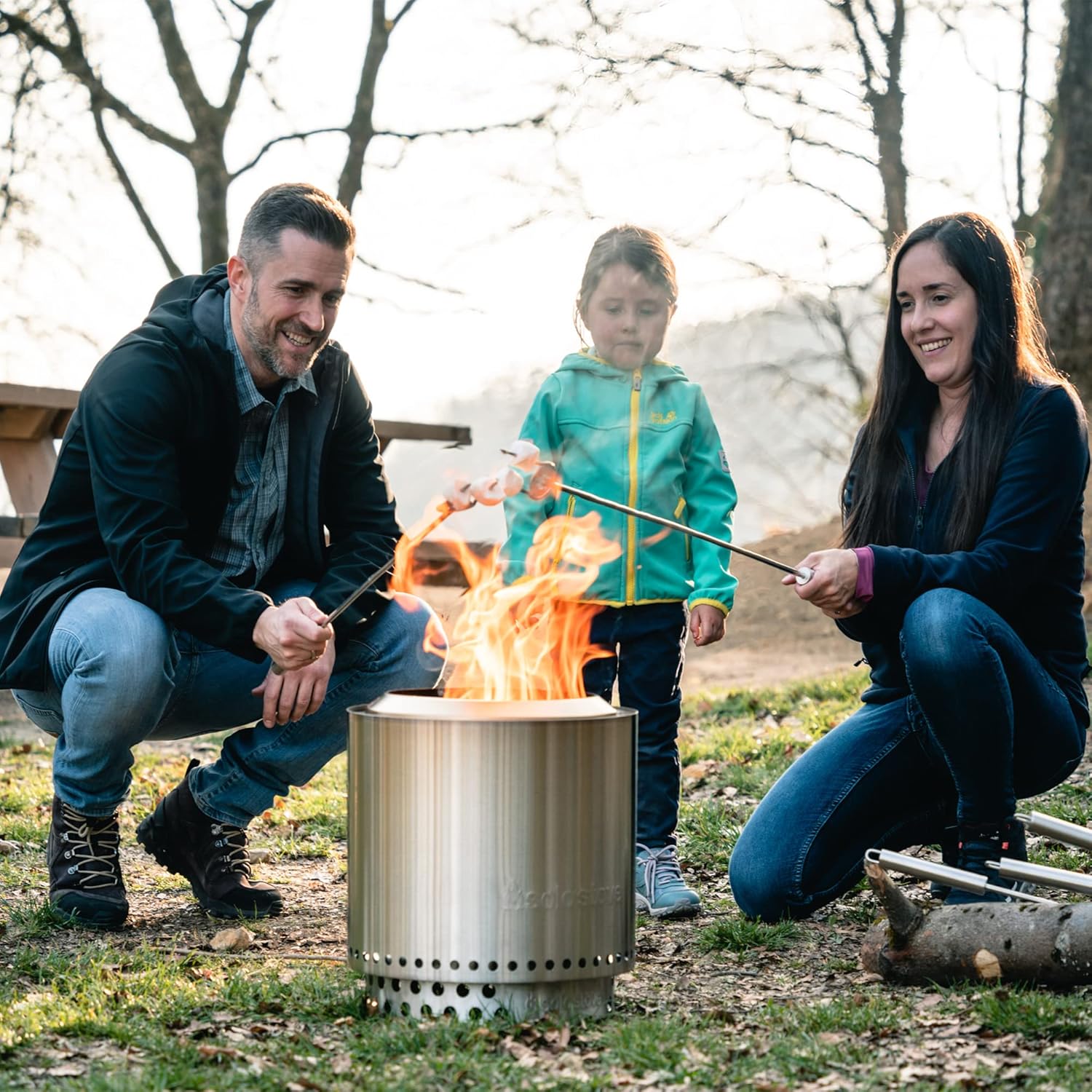 Portable Stainless Steel Outdoor Fire Pit O675929