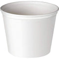 White Unwaxed Paper Bucket, 165 oz M233