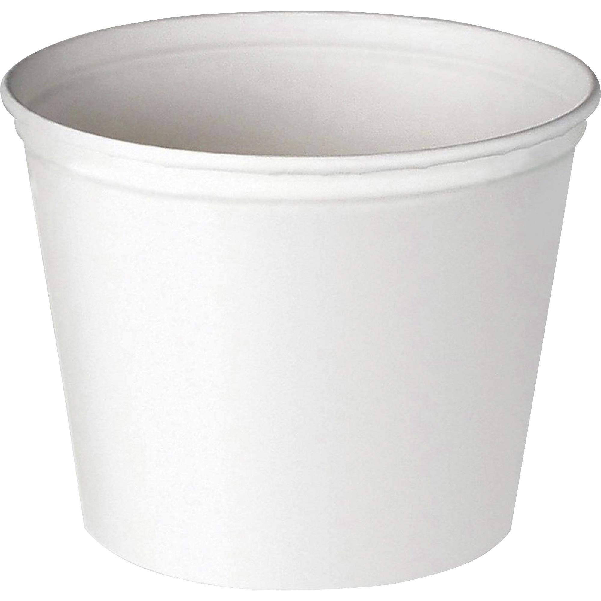 White Unwaxed Paper Bucket, 165 oz M233