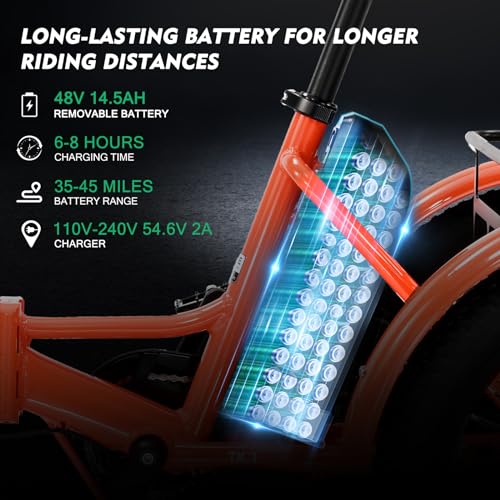 500W 48V Folding Aluminum Frame Electric Tricycle with Large Basket and Removable Battery S590949