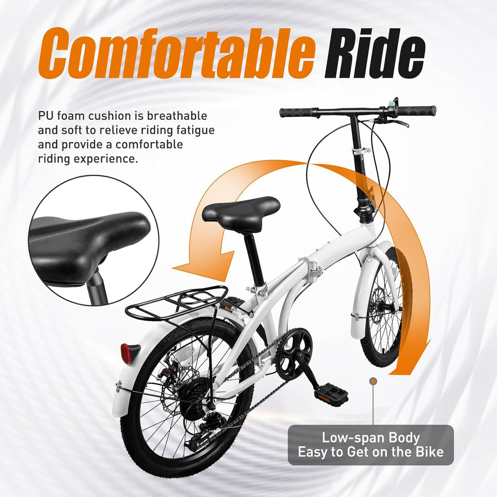 20-inch 7 Speed Folding Bicycle with Disc Brake M8973