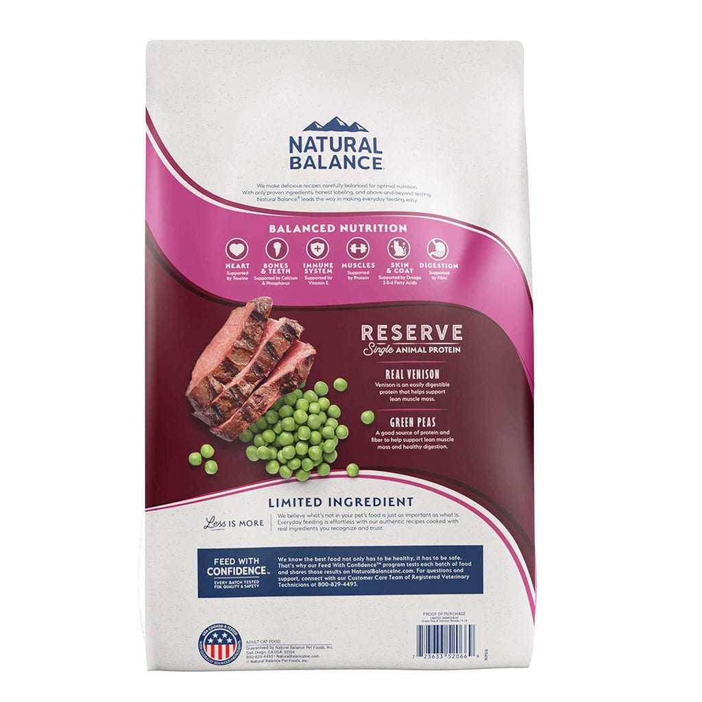 Limited Ingredient Grain Free Green Pea & Venison Dry Cat Food C9343