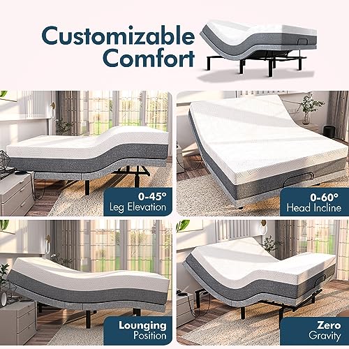 Queen Adjustable Bed Base with Wireless Remote G59117