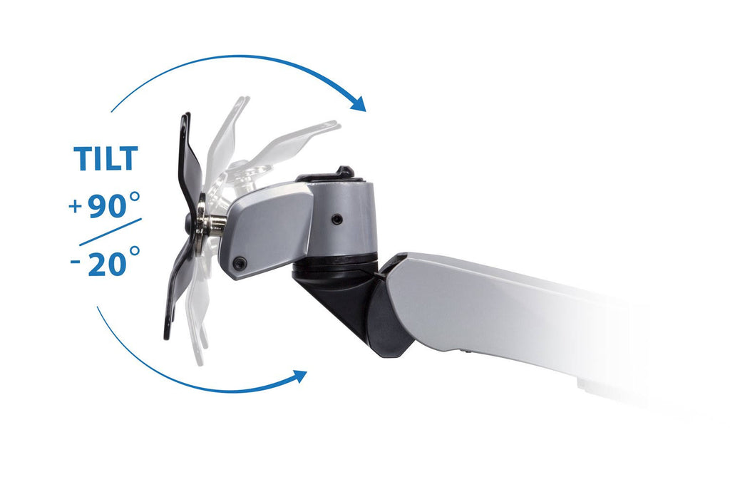 Silver Single LCD Monitor Desk Mount C2218