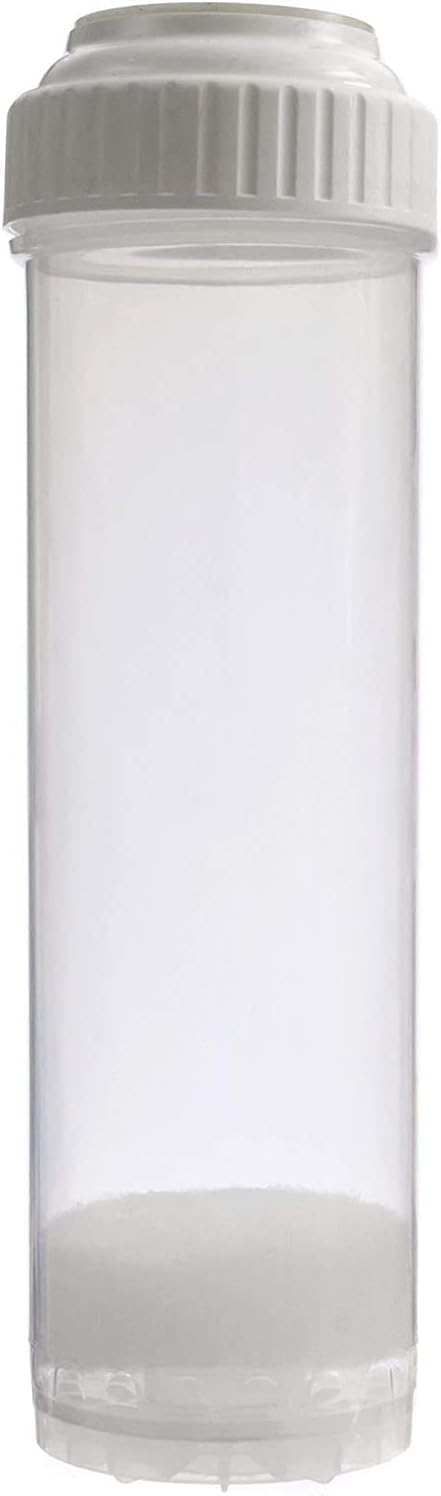 Empty Clear Refillable Reusable Water Filter Cartridge Universal (2.5" x 10") U258849