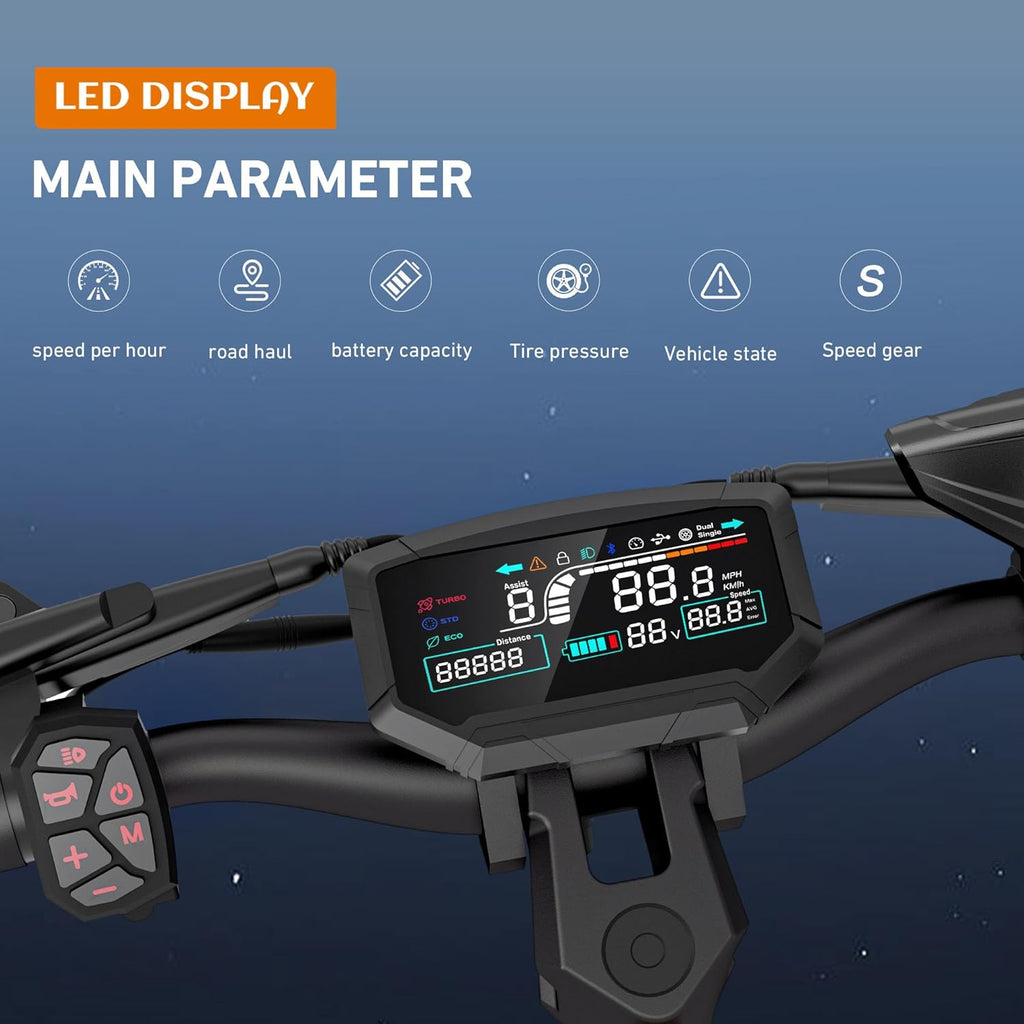 Electric Scooter with 3600W Motors 60V/30AH Battery 11 Inches Off Road Tires Z81622