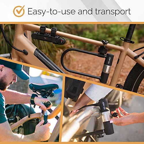3 Folding Bike Lock Set with Mounting Case D18365