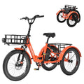 500W 48V Folding Aluminum Frame Electric Tricycle with Large Basket and Removable Battery S590949