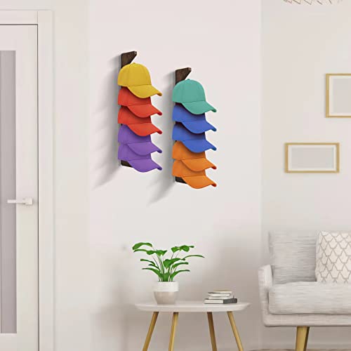 2PCS Wall Mounted Baseball Cap Hat Rack Z9640