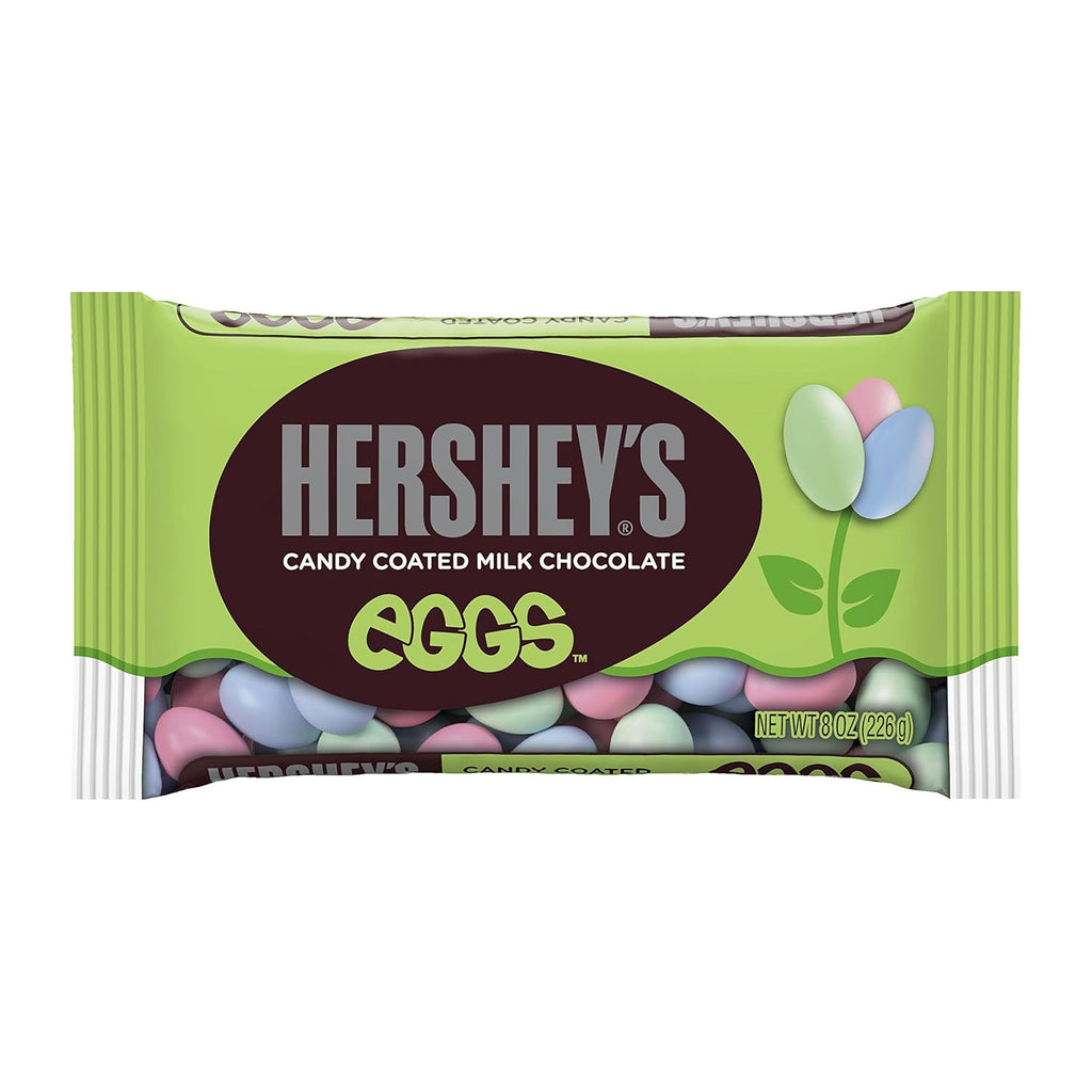 8 Ounce Package (Pack of 6) Solid Milk Chocolate Eggs D752