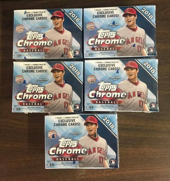 2018 Topps Chrome Baseball Blaster Box T5169