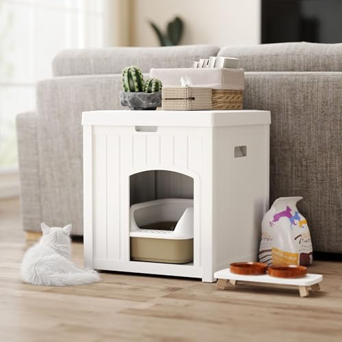 White Waterproof Resin Plastic Cat House W79053