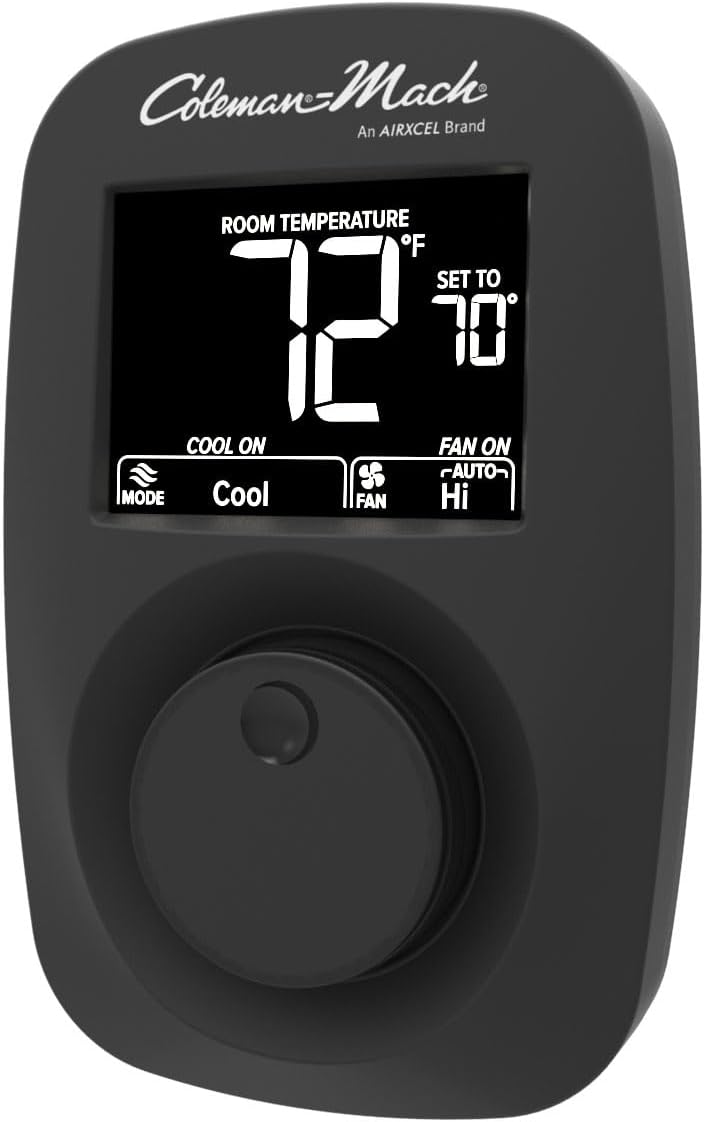 Black Digital Wall Thermostat Q23238