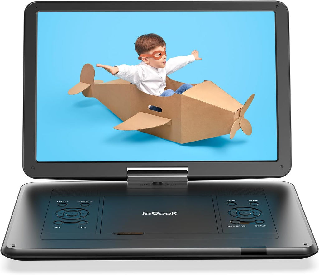 17.5" Portable DVD Player with 15.6" Swivel HD Screen W193709