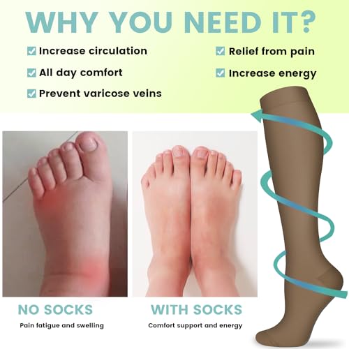 Copper Compression Socks 15-20 mmHg O854