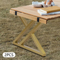 16" Metal Table Legs Gold Steel J456392